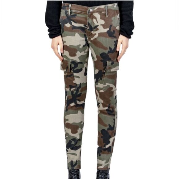 Black Orchid skinny cargo camo jeans stretchy 25 - Picture 2 of 13